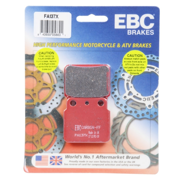 EBC  "X" Carbon Graphite Brake Pad Carbon graphite - Rear