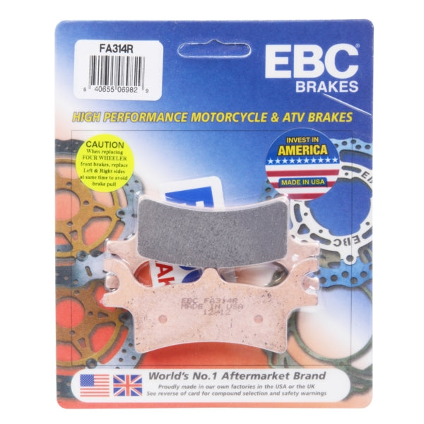 EBC  “R“ Long Life Sintered Brake Pad Long life Sintered Metal - Rear