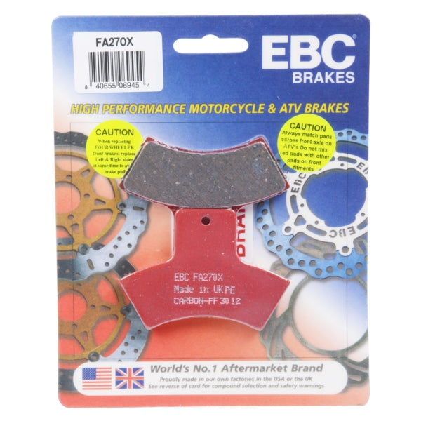 EBC  "X" Carbon Graphite Brake Pad Carbon graphite - Rear