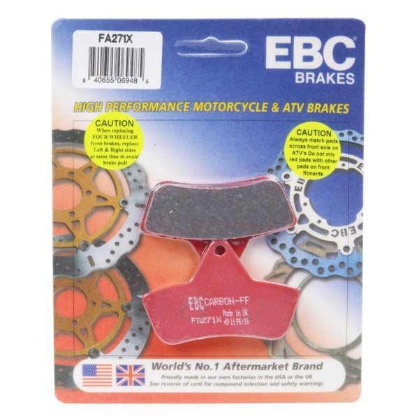 EBC  "X" Carbon Graphite Brake Pad Carbon graphite - Front/Rear