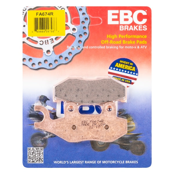 EBC  “R“ Long Life Sintered Brake Pad Sintered metal - Rear