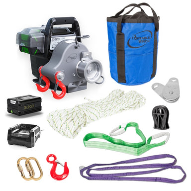 Portable Winch Battery-Powered Winch with accessories