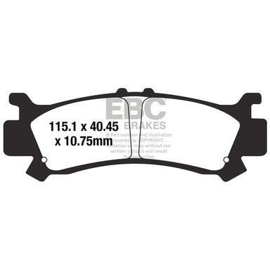 EBC  SXR Brake Pad Sintered metal - Front right