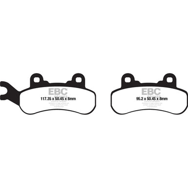 EBC  Double-H Superbike Brake Pad Sintered metal - Right