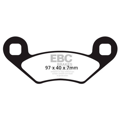 EBC  Double-H Superbike Brake Pad Sintered metal - Right