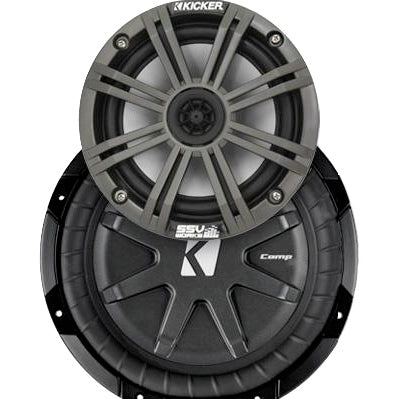 SSV WORKS Kicker Marine 3 Speaker Kit Fits Polaris