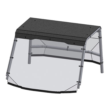 Direction 2 Windshield with Roof - Scratch Resistant Fits Polaris