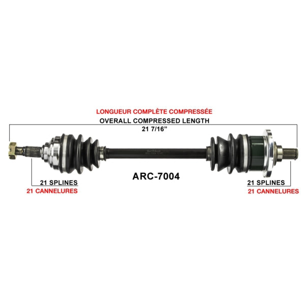 TrakMotive Complete Axle Fits Arctic cat