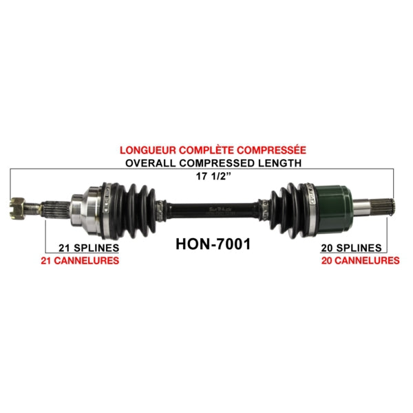 TrakMotive Complete Axle Fits Honda