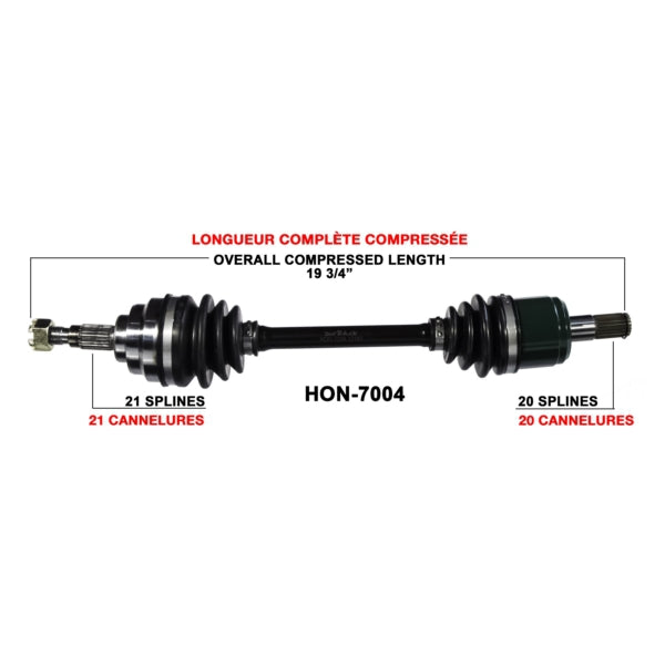 TrakMotive Complete Axle Fits Honda