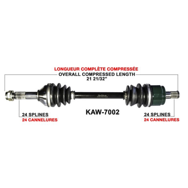 TrakMotive Complete Axle Fits Kawasaki