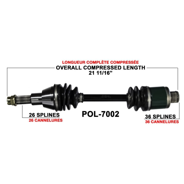 TrakMotive Complete Axle Fits Polaris