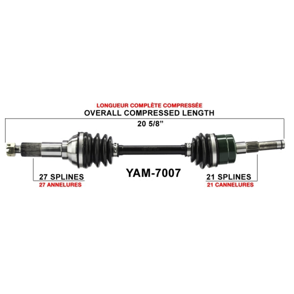 TrakMotive Complete Axle Fits Yamaha