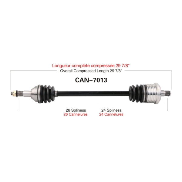 TrakMotive Complete Axle Fits Can-am