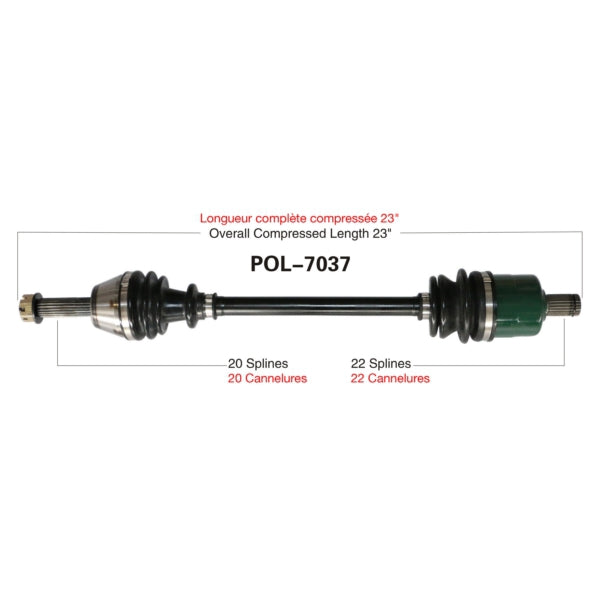 TrakMotive Complete Axle Fits Polaris