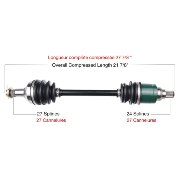 TrakMotive Complete Axle Fits Arctic cat