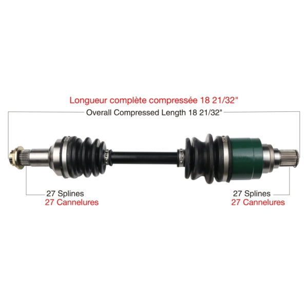 TrakMotive Complete Axle Fits Arctic cat