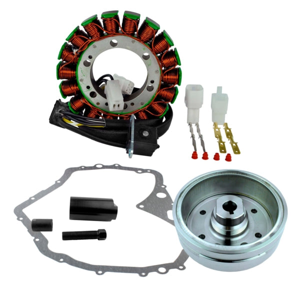 Kimpex HD Stator, Flywheel and Crankcase Cover Gasket Fits Arctic cat, Fits Suzuki - 225404