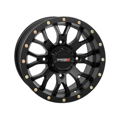 SYSTEM 3 OFF-ROAD ST-3 Simulated Beadlock UTV Wheel 14x7 - 4/137 - 5+2