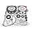 VertexWinderosa Complete Gasket Set with Oil Seals - 811 Fits Honda - 347138