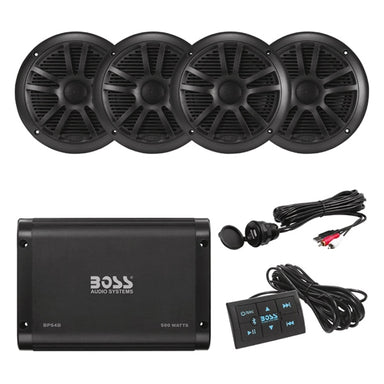 Boss Audio Amplifier and Speaker Kit BPS4BSK ATV - 4